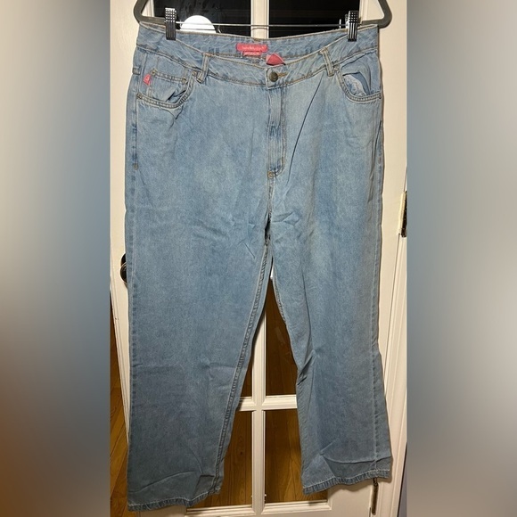 Woman Within Plus 18T Straight Leg Denim Jeans 100% Cotton - Picture 1 of 4